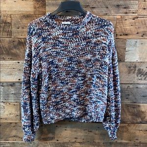 Maurices Navy Spacedye Crew Neck Pullover Sweater